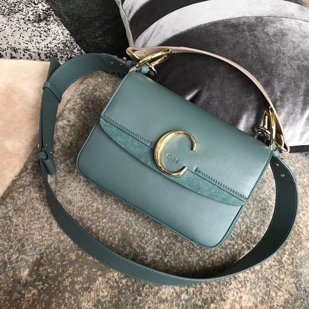 CHLOÉ SMALL C DOUBLE CARRY BAG 0116