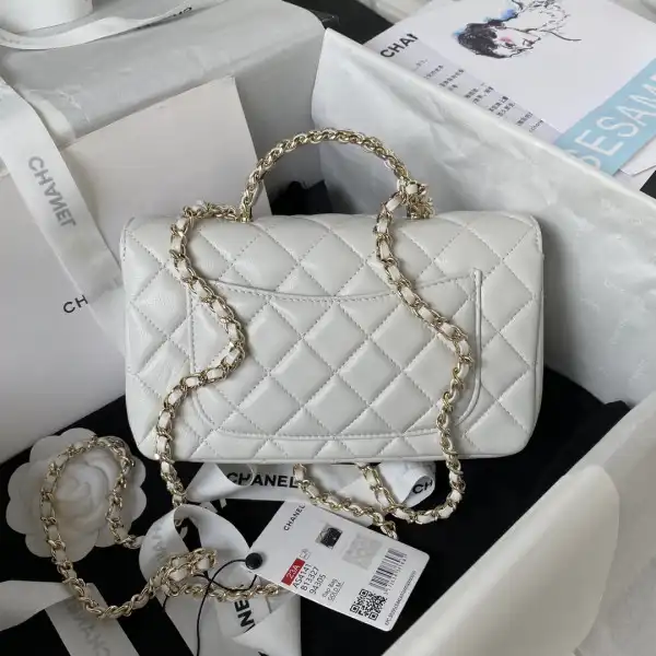 Firstbag Ru CHANEL FLAP BAG WITH TOP HANDLE-21CM 0122