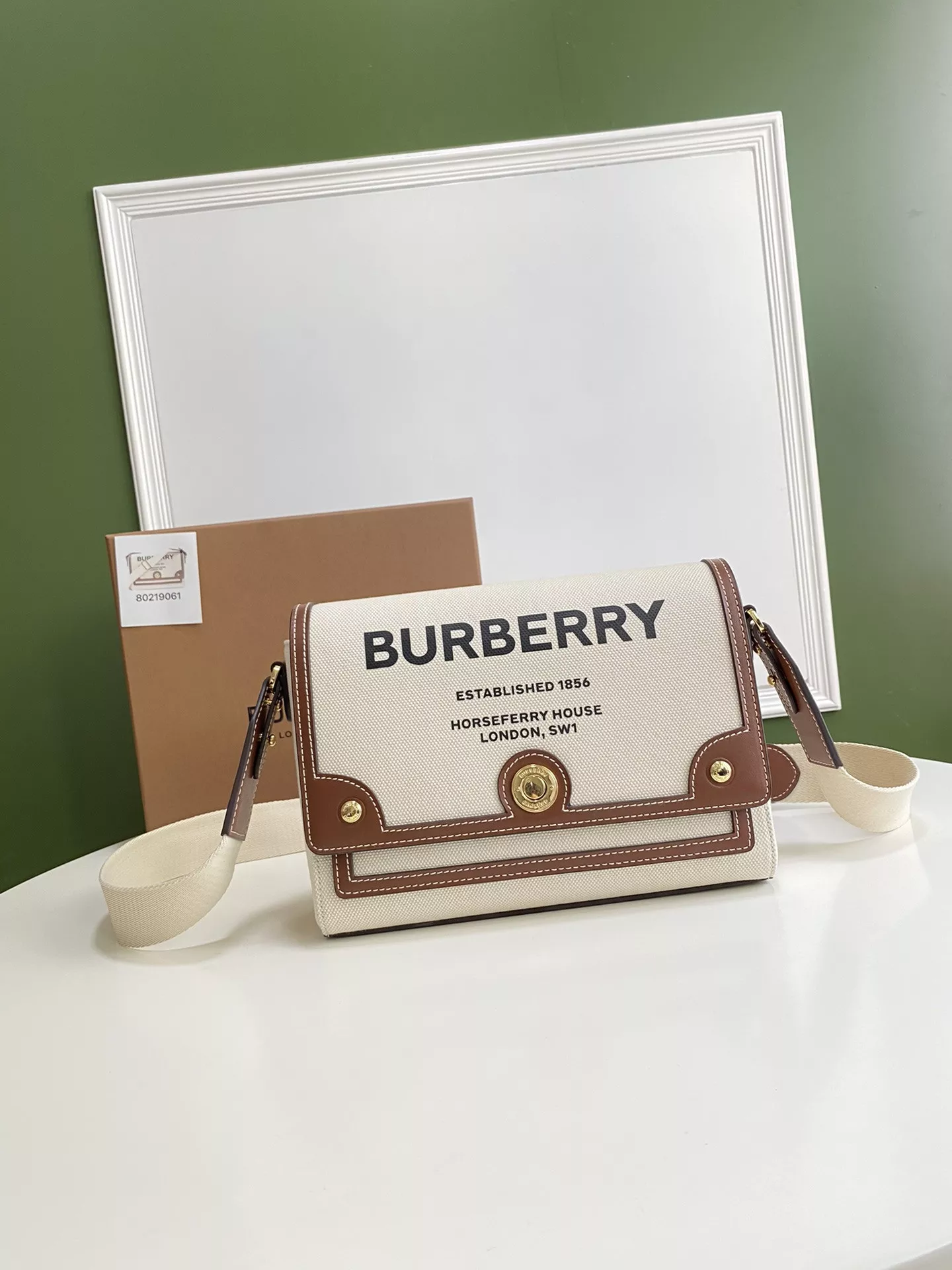 First Bag Ru BURBERRY Note Crossbody Bag-25-8.5-18cm 0117