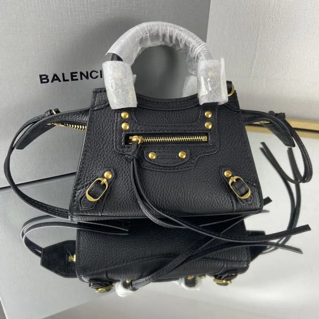 BALENCIAGA NEO CHANELASSIC NANO TOP HANDLE BAG 0203