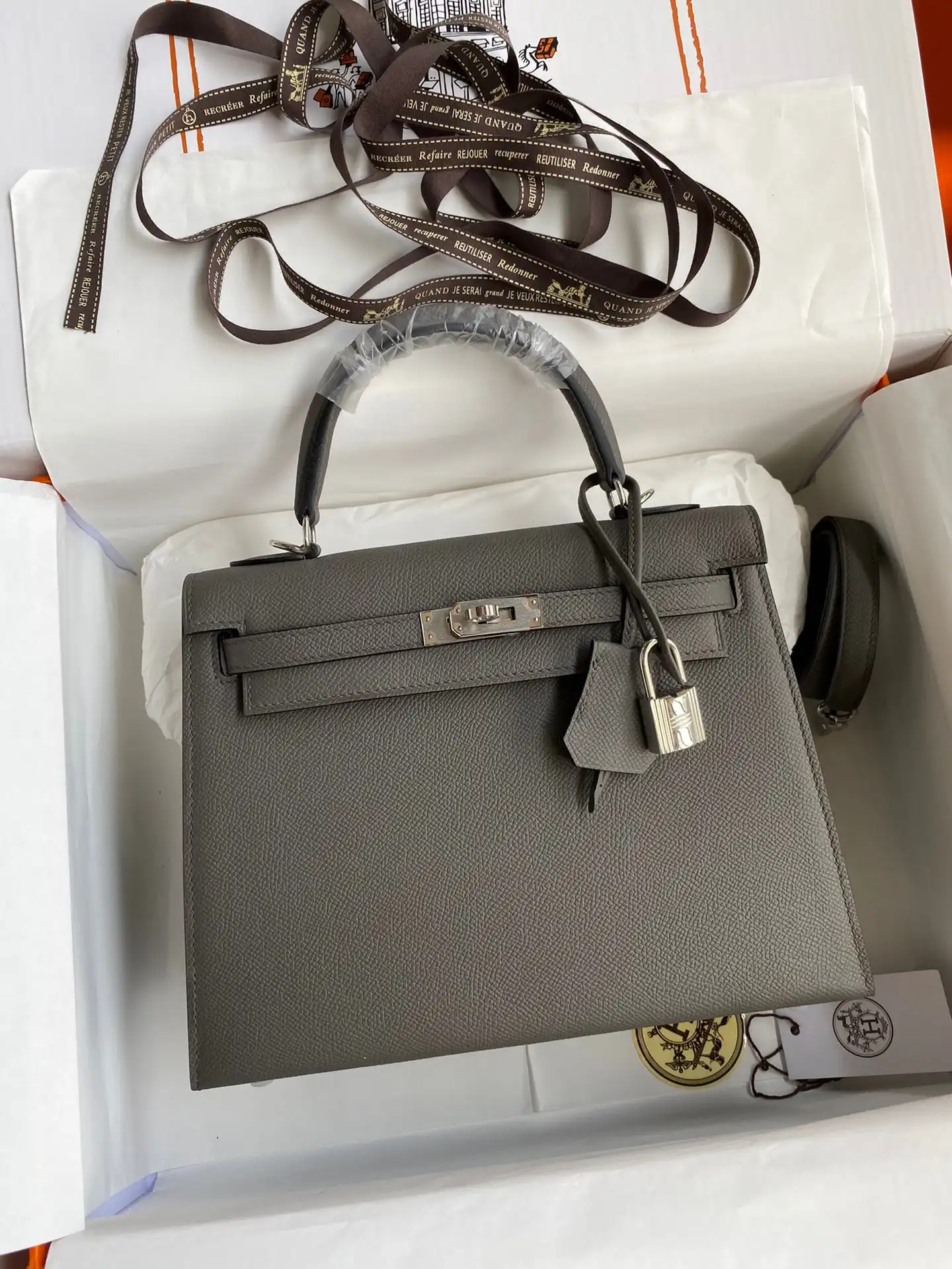 HERMES KELLY  ALL HANDMADE 25CM 0205