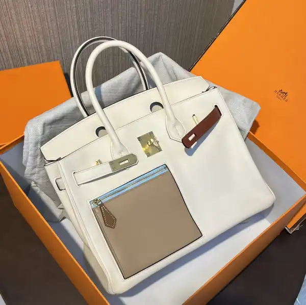 First Bag Ru HERMES Cargo Birkin Bag Swift 30 0205