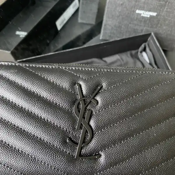 First Bag Ru YSL MONOGRAM ZIPPY WALLET 0202